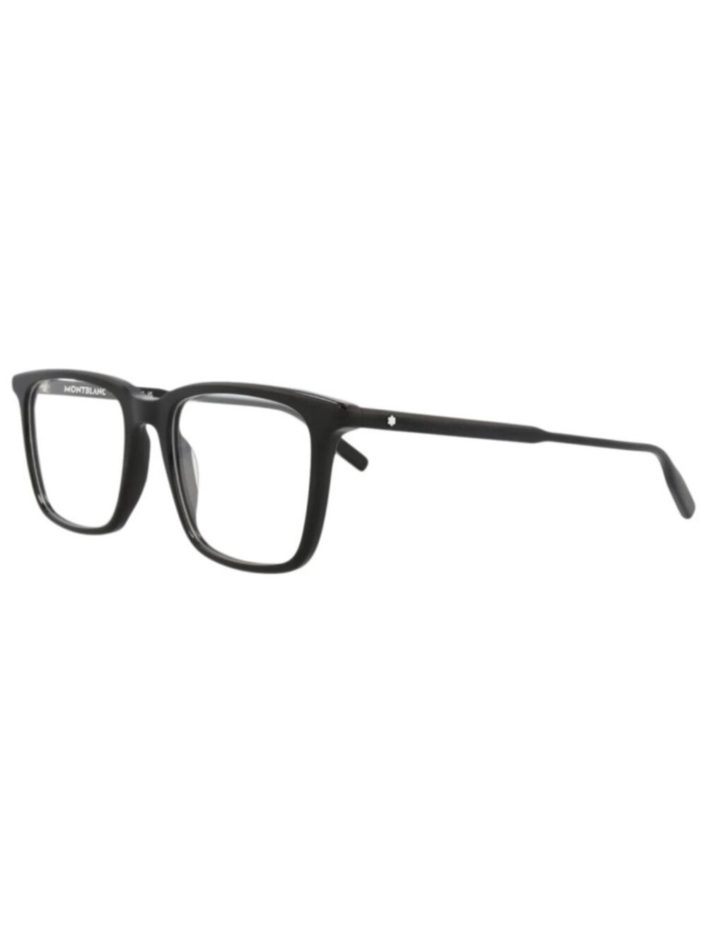 New Montblanc Women's Eyeglasses Square Rectangle Acetate Frame Mens Black Black